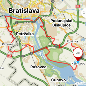 Okruh 60km (Kalinkovo - Kittsee - BA - Rovinka)